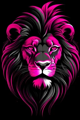 lion black pink super hero