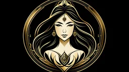 Goddess, logo, "Goddess", black, gold, word, stunning, diamond, sexy, logo