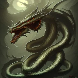 Serpent combat dragon