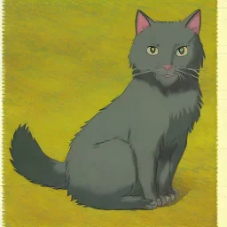 Retrato de um gato por Van Gogh