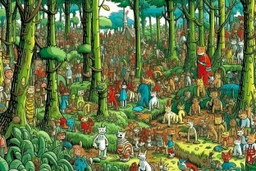 where's Wally but with cats big image jungle