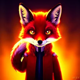 A fox fursona, Furry art, Digital art, cyberpunk, High quality, Backlighting, female, anthropomorphic, full body portrait, 8k resolution, fox tail, Realistic, high quality, great details, within portrait, masterpiece, best quality, cinematic lighting, detailed outfit, vibrant colors, perfect eyes, furry, human body, robotic arm, sfw, in the style of Titanfall, highly detailed face, perfectly drawn