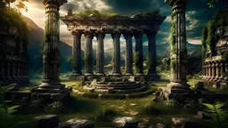 meditation round podium . my dreams . monuments and colonnades , bright day, In the garden my mind bows . meditation .The ruins of a village in the midst in the jungle , mountains. space color is dark , where you can see the fire and smell the smoke, galaxy, space, ethereal space, cosmos, panorama. Palace , Background: An otherworldly planet, bathed in the cold glow of distant stars. Northern Lights dancing above the clouds in papua new guinea.