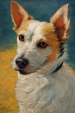 Portrait of dog by Van Gogh