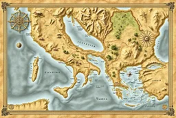 an ancient road map