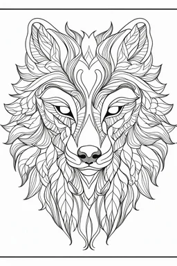 Portrait of a gentle woman in a lively field of marigolds, mature coloring artwork, contour, vector, clean line art, white background, detailed, black and white, in the style of kalamkari design