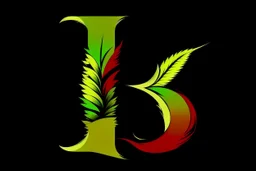 LETTER 'B' CANABIS LEAF RASTA