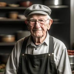 image representing an elderly apprentice