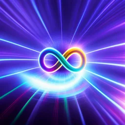 infinity symbol brightly coloured ∞ moving at warp speed, colours from infinity flowing through image with speed, DSLR with a 80mm lens, set to f/16 and a slow shutter speed of 1/15s, striking, neon, chiaroscuro, dramatic, captivating, powerful, fantasy, beautiful, octane render, 16k post-production, artstation: award-winning: atmospheric: commanding: fantastical: clarity: ultra quality: striking: brilliance: stunning colors: amazing depth; lens: f/11, 35mm