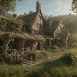 the shire most detailed, intricate, realistic, cinematic, 8k, vray