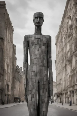 mekan içinde algıları değiştiren heykel antony gormley tarzında