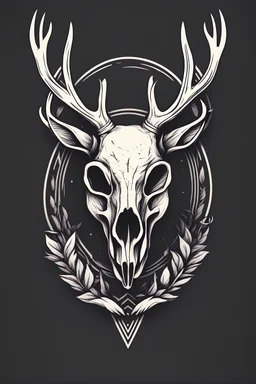 deer skull logo