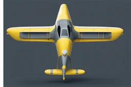 2d plane, yellow