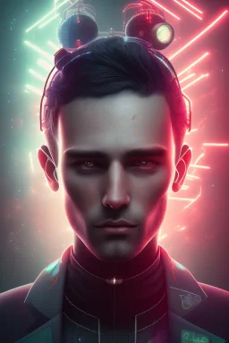 cyberpunk, head, men, portrai