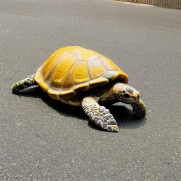 Turtle outside the candy house