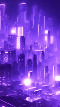 neon purple city