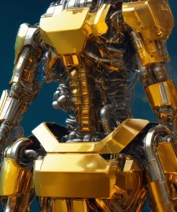 terminator, golden armor suit, full body close up, soft light atmosphere, light effect，vaporwave colorful, concept art, smooth, extremely sharp detail, finely tuned detail, ultra high definition, 8 k, unreal engine 5, ultra sharp focus