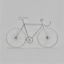 minimalistic bicycle drawing