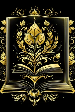 Design an image for a book competition for me, in black and gold