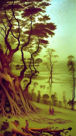 The life of plants is now hidden In these purple flowers and strange stumps of branches, How dare you let this beauty forest,Your precious soul, Go, so that she would wander the world, Bruegel painting style