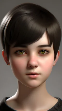 teen very short hair pretty realistic