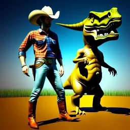 Cowboy and Dinosaur