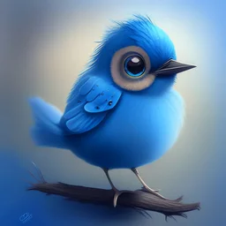 A cute blue bird, avatar