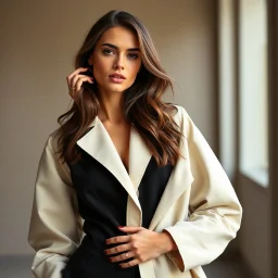 A female fashion model is also an editor.