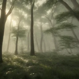 forest through the trees