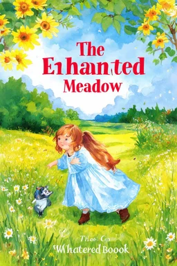 THE ENCHANTED MEADOW 'WATER COLOURS' CHILDRENS BOOK COVER