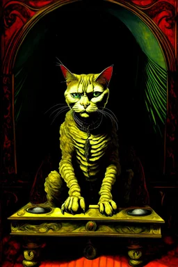 Portrait of a cat by Van Gogh
