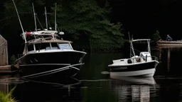 two drunk men crash and sink docked boat