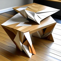 Paper folding inspired table