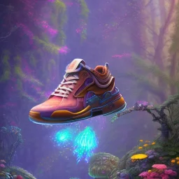 pixar style, volumetric summer garden environment and background, hyper realistic painting of best 3d puffer steampunk Nike sneaker, looking excited, volumetric lighting, dramatic lighting, detailed digital painting, anime, ornate, colour-saturated colors, chaotic, small minutiae, tiny features, particulars, centered, smooth, sharp focus, renderman gofur render, 8k, uhd, detailed eyes, realistic shaded volumetric lighting, sunlight caustics, backlight, centered camera view