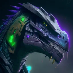 profile picture of a cyber-dinosaur