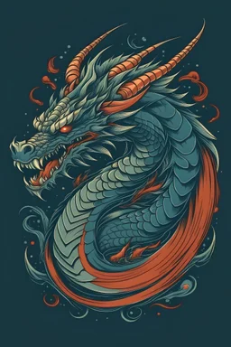 Tshirt dragon design
