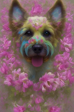 A flower look like a dog