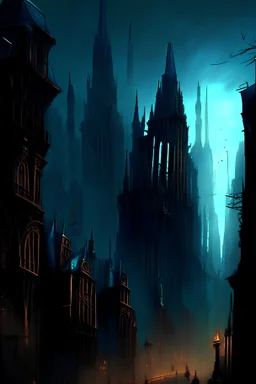 gotic city wallpaper