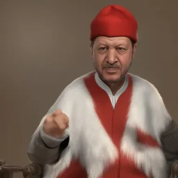 Recep Tayyip Erdogan as Papa Smurf