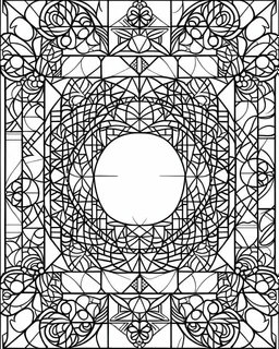 no black,simple Mosaic simple Coloring Pages, no black color,, easy to color