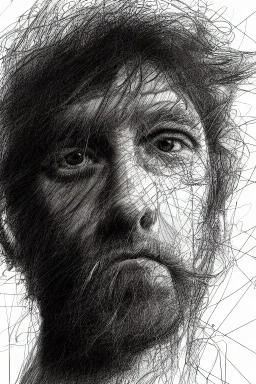 scribble portrait, 8k resolution, r_drawings_rene, scribble, scribble drawing, scribble art, deviantart, rdrawings25, synthetic, hairy scribble fill, line draw, scribble sketch, Vince low, Jim carey