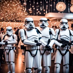 Imperial Stormtroopers at their New Year's Eve party