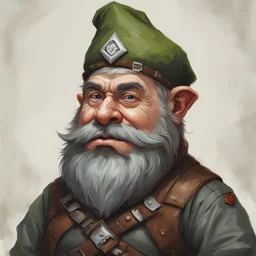 dnd, portrait of gnome gopnik