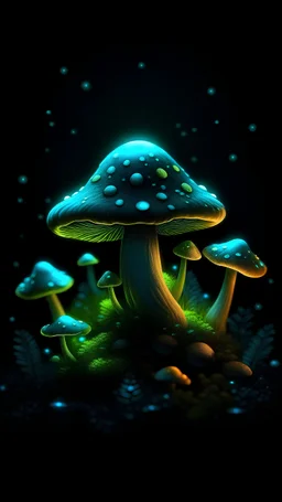 Mushrooms glow in the dark