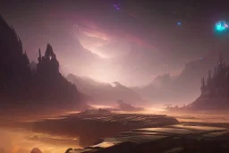 galactic super core full of stars planets swirling gasses, 3d octane render, steampunk, mysterious grandeur, african scene, high detail