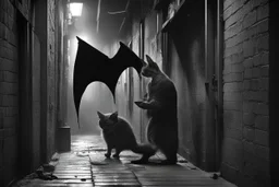 He led the stupid Sailor into a dark alley between the hotel and the wall and turned around just at that moment to see a heavy bat affectionately meeting the red-haired back of his head. This sound was a reward for all the sugary intonations that the Cat had to listen to. He would have done it himself with pleasure, but only, probably, he would not have accidentally calculated the force.