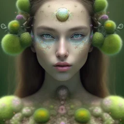 Portrait of beautiful girl, face dept of field,face shining, plant, metal,Unsharp masking, feathers,central weight average,Laplacian filt CWA Dryad,Median filter fae, sidhe, ominous, nature, plants, wildflower sparkle,wildflower 3d view, facepaint, dnd character portrait, intricate, oil on canvas, masterpiece, expert, insanely detailed, 4k resolution, retroanime style, cute big circular reflective eyes, cinematic smooth, intricate detail , soft smooth lighting, soft pastel colors