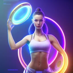 swirl, upper body of young female yoga master holding up a time glass shield, power surge , maze background , 4k, Highly Detailed, perfect eyes, Digital Illustration, Cinematic Lighting, Realistic, Sharp Focus, Centered, Beautifully Lit, Bioluminescent by Stanley Artgerm Lau