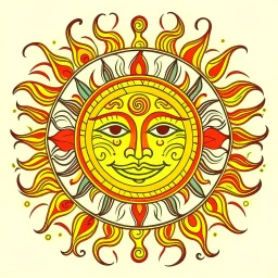 stylized sun