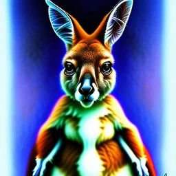 oil portrait of a kangaroo in australia by Monet 8k